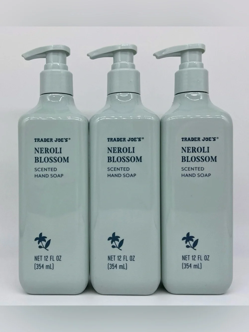 Trader Joe’s Neroli Blossom Scented Hand Soap 12 fl oz 354mL Set of 3 New